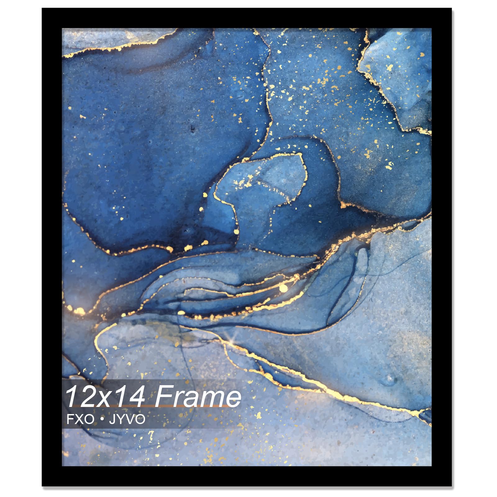 Fxojyvo 12x14 Picture Frame, Black Frame for 12 x