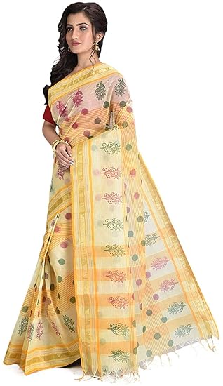 Womens Baluchari Pure Cotton Saree