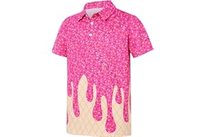 Cuddomper Boys Performance Polo Shirt Short Sleeve Golf Clothes for Active Casual Size 5-14