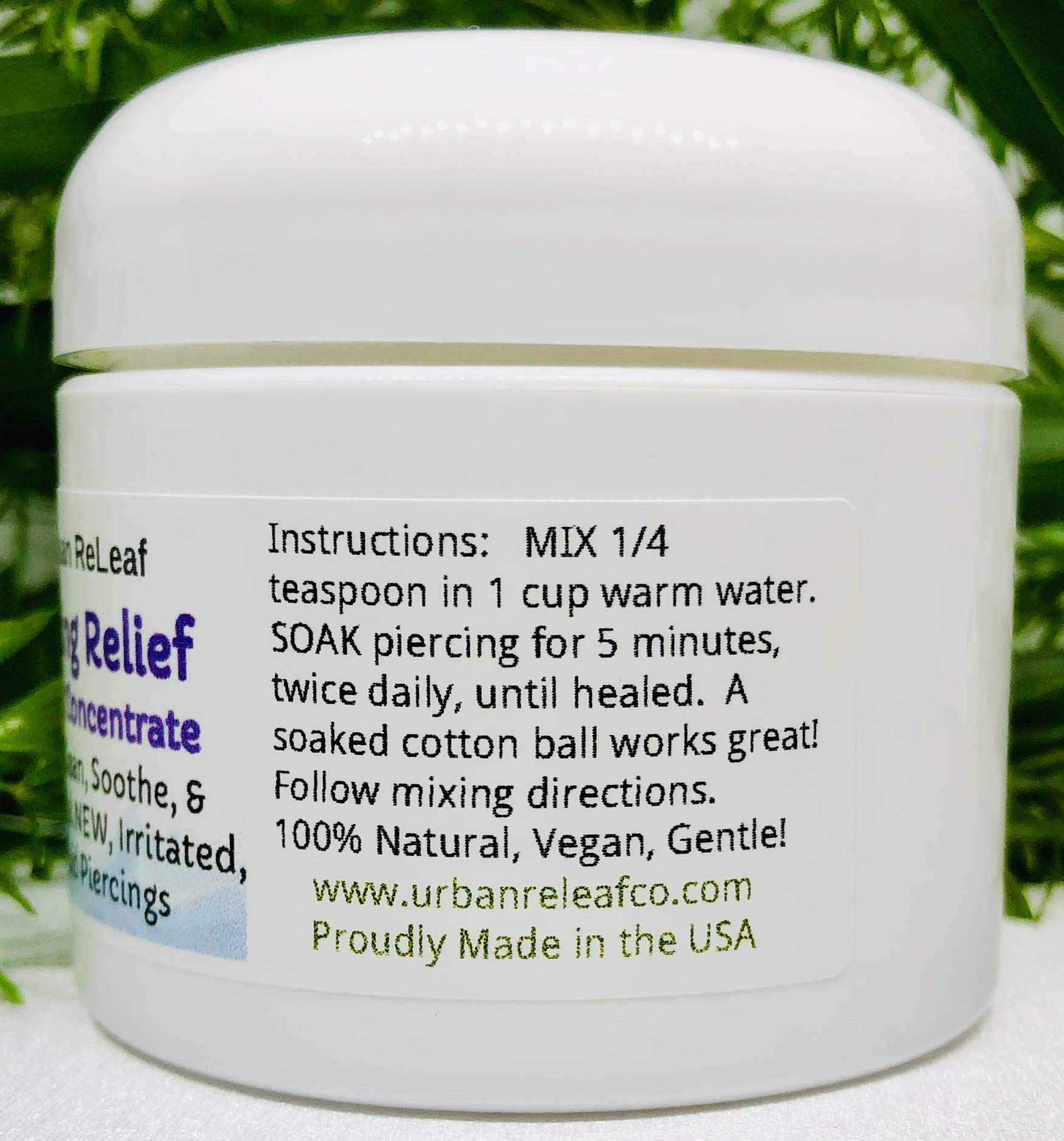 Urban ReLeaf Piercing Relief Sea Salt Concentrate AFTERCARE ! Safely