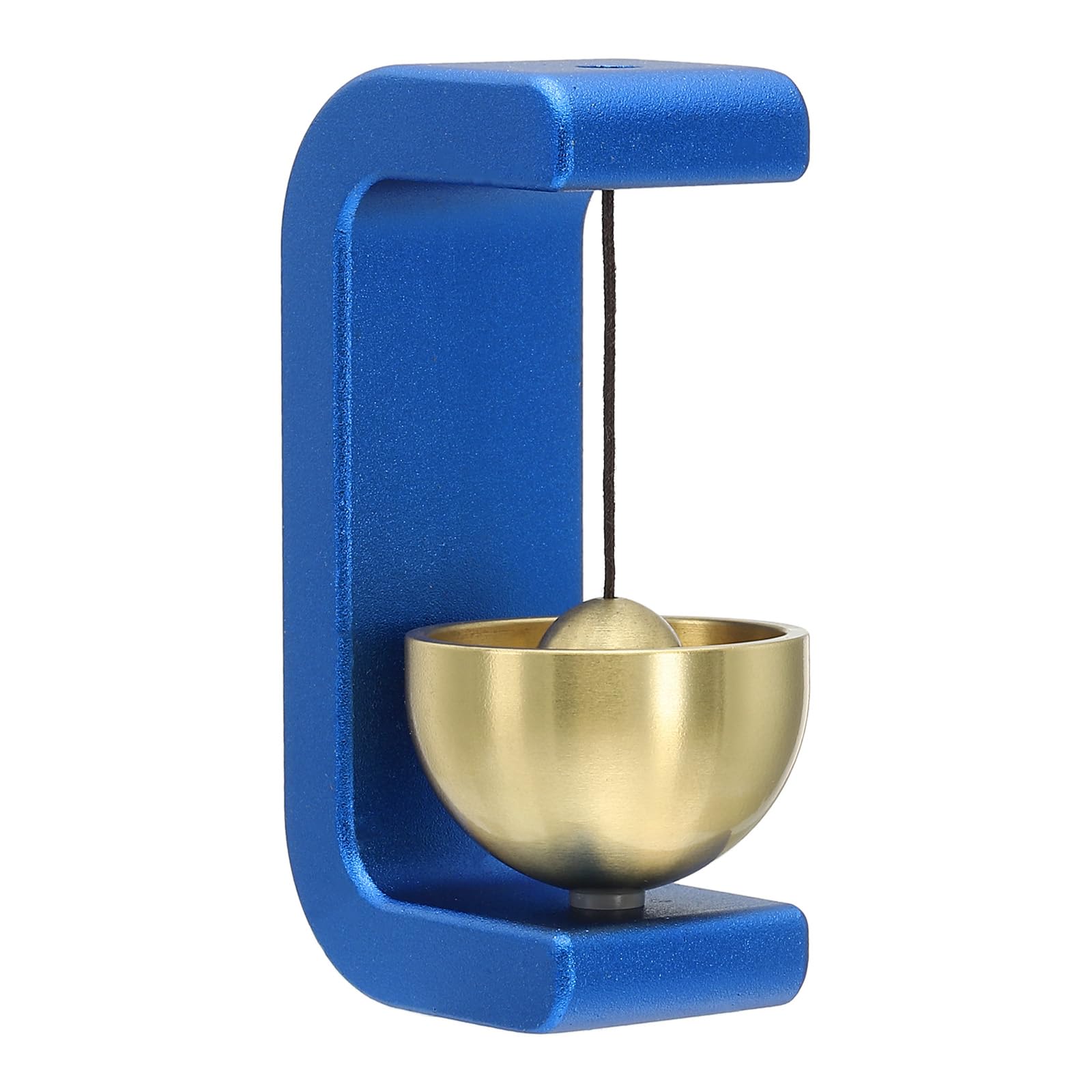 PATIKIL Magnetic Shopkeepers Bell for Door Opening, Woodybeing Door Chime for Business Office Ornaments Hanging Decoration Entrance Fridge Sticker Blue (C-Shape)