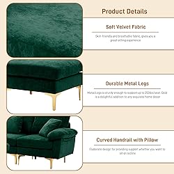 Wrofly U-Shaped Sectional Sofa Couch, 114" Comfy