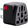 Unidapt US Canada Travel Plug Adapter EU/UK/AU/in/CN/JP/Asia/Italy/Brazil to USA Type B, Unidapt Grounded USA Canada Wall Plu