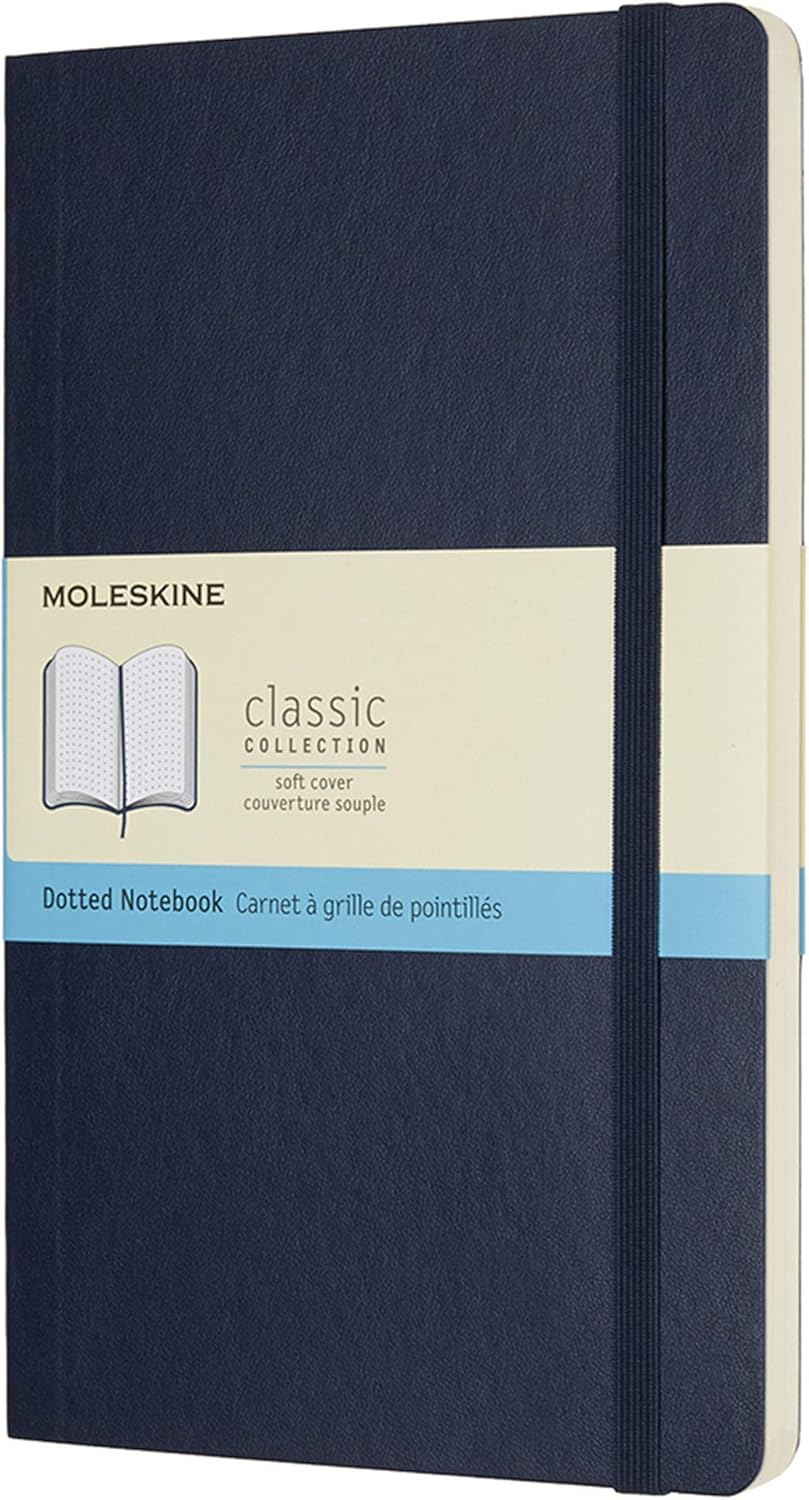 Moleskine Classic Dotted Paper Notebook Soft Cover and Elastic