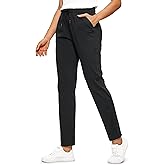 CRZ YOGA 4-Way Stretch Full Length Golf Pants for Women Tall 31" - Travel Sweatpants Workout Trousers with Pockets
