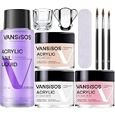 VANSISOS Professional Acrylic Nail Kit: Acrylic Set for Beginners with Everything for Nail Extensions