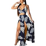 Amazon.com: Vestido sexy de playa para mujer, 2 piezas, top corto de malla  con división alta, vestido de falda de diosa : Ropa, Zapatos y Joyería