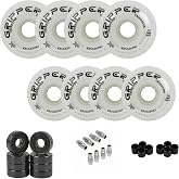 Labeda Gripper Roller Hockey Wheels, Hybrid Ceramic Bearings, Choose Color Size