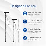 Life Healthcare Folding Walking Stick Adjustable Height Lightweight Aluminium view 6