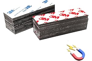 CHUNNIAO A+B Paired Magnetic Strips 1x3x0.08,16 Pairs,Adhesive Magnets for DIY Crafts in Classroom/Home/Kitchen