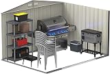 Duramax ECO 10 x 8 Metal Garden Storage Shed Anthracite view 5