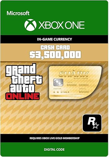 Grand Theft Auto Online Gta V Whale Shark Cash Card 3 500 000 Gta Dollars Xbox One Codigo De Descarga Amazon Es Videojuegos