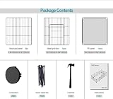 HOMIDEC Pet Playpen 14 Panels DIY Encrypted Mesh Fence 140x70x35CM view 8