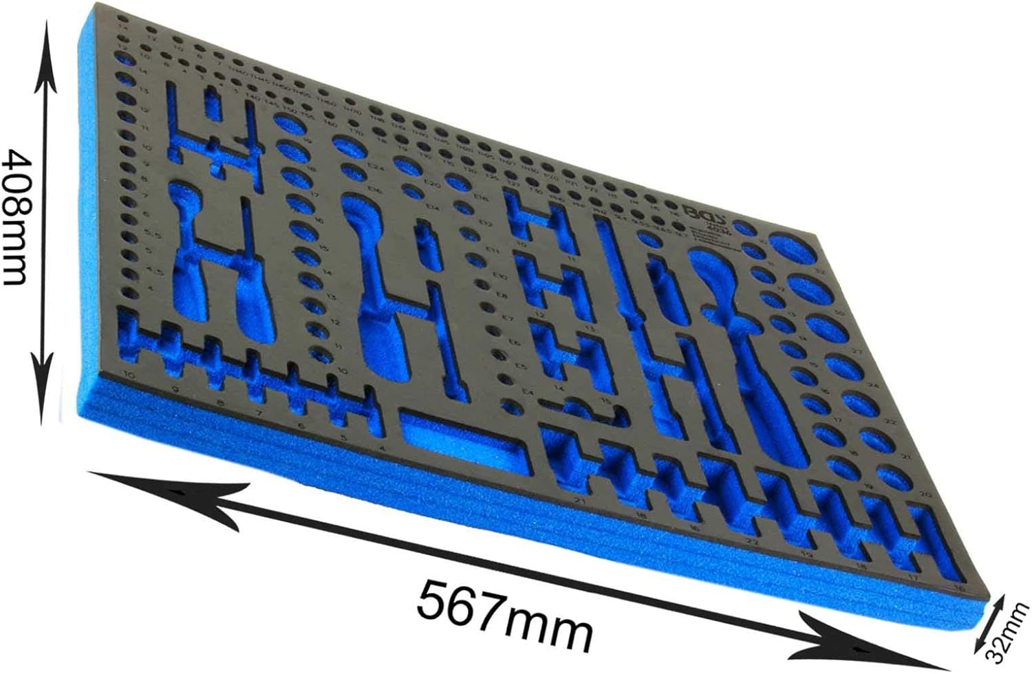 BGS 4036-1, Blue, 57.7 x 40.8 x 3.2 cm - Image 3