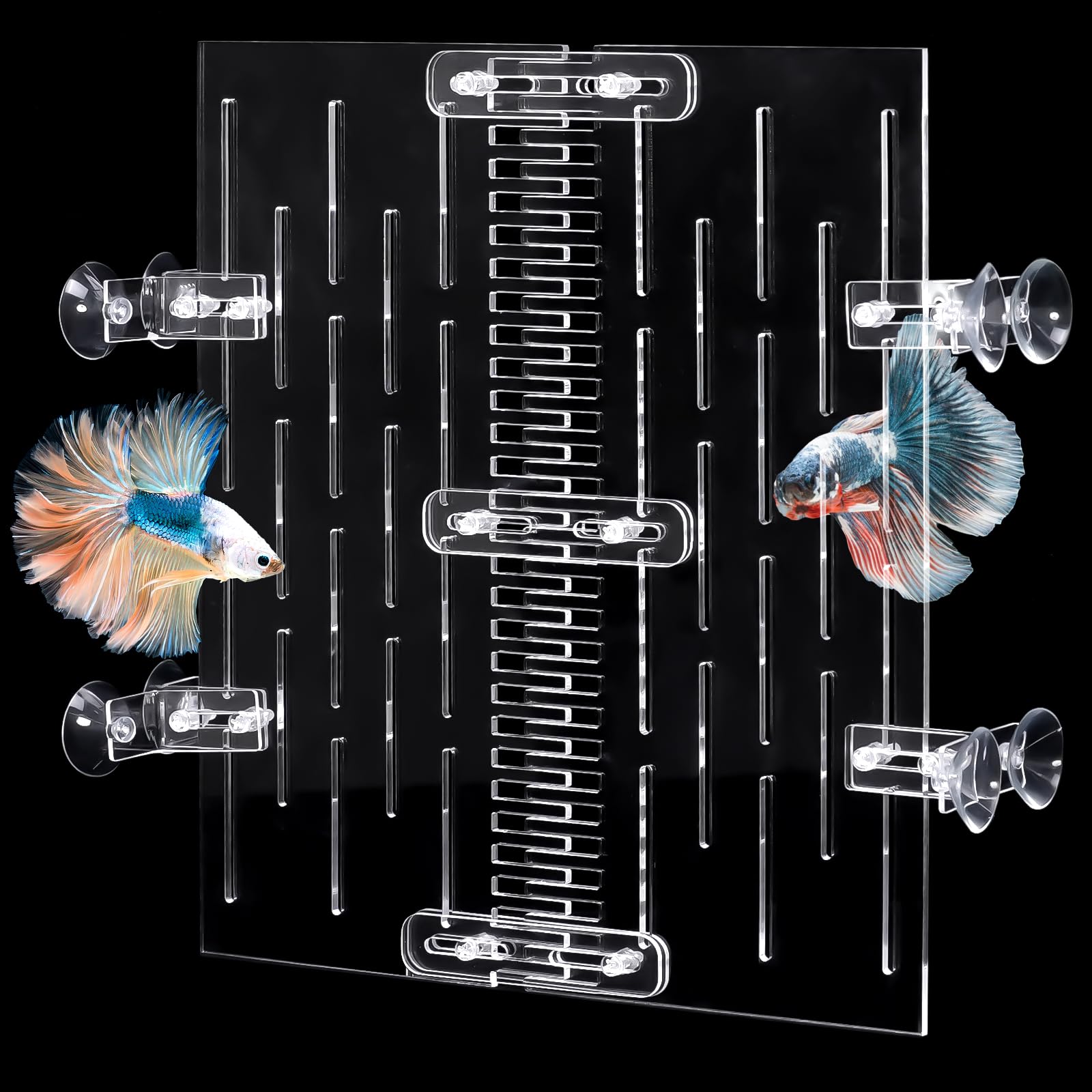 Photo 1 of UNIFAMILY Fish Tank Divider 10 Gallon, Aquarium Divider Kit with Suction Cups, Fish Tank Divider Clips for 10 Gallon Tank, Fish Tank Isolation Board Keep Fish from Fighting (10 Gallon)