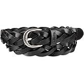 Levi's womens Fully Adjustable Casual Leather Braided Belt for Jeans and Dresses