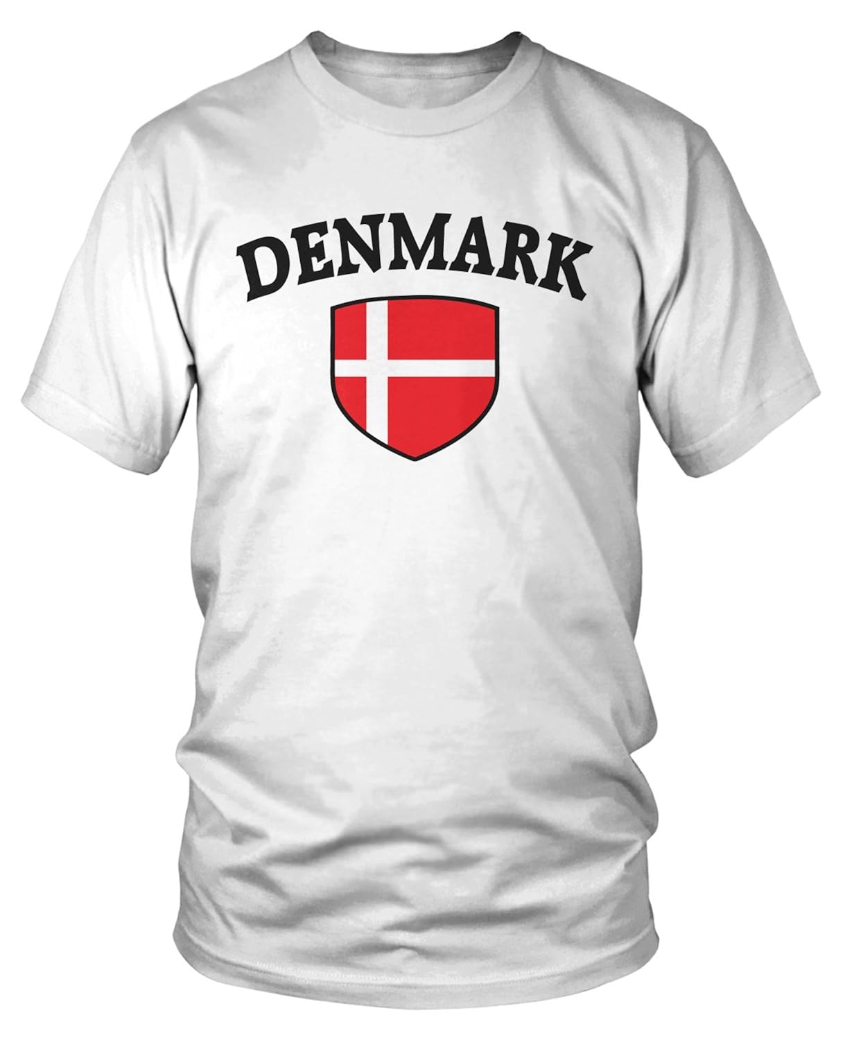S Denmark Flag Shield Danish Pride T Shirt Stellanovelty