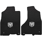 Lloyd Mats Custom-Fit Carpeted Floor Mats Premium Luxury Car Floor Liners for Dodge RAM 1500 2012.5-2019 Crew Cab/Quad Cab (Charcoal, Front Mats - Crew Cab)
