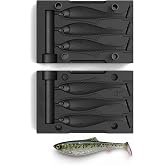 Soft Plastic Lure Mold Lure Making for Soft Plastic Swimbait 3" 3-Cavity | Soft Plastic Baits Mold, No Release Oil Needed, Bubble-Free, No Flash