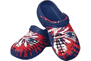 FOCO Mens NFL Team Logo Tie-dye Garden Water Sandals Shoes Slipper Clogs with Strap