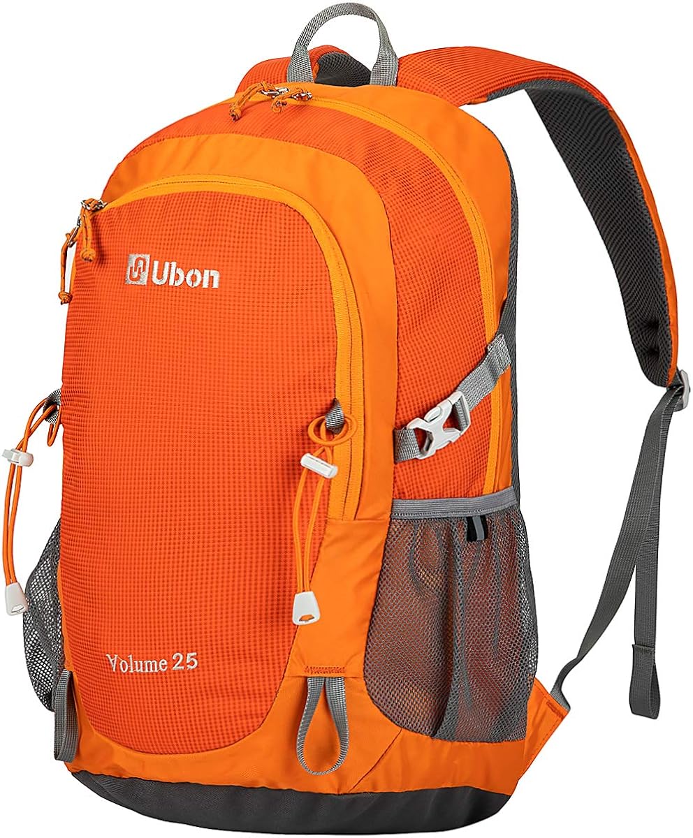 Ubon Ventilated Outdoor Hiking Backpack 25L Travel Daypack with Multi