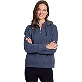 RBX Active Women's Fleece Sweatshirt, Cotton Blend 1/2 Zip Fleece Hoodie Mock Neck Pullover