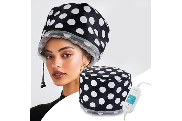 Hair Steamer Cap, Electric Hair Care Hat Heating Cap with 2 Mode Temperature Control, Removable Washable Hair Cap for Hair Sp