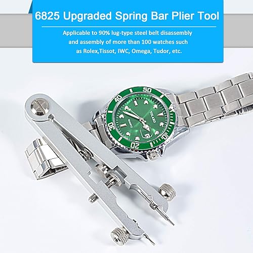 Watch Spring Bar Plier Tool Set with Durable 10 Tips Pins, 6825