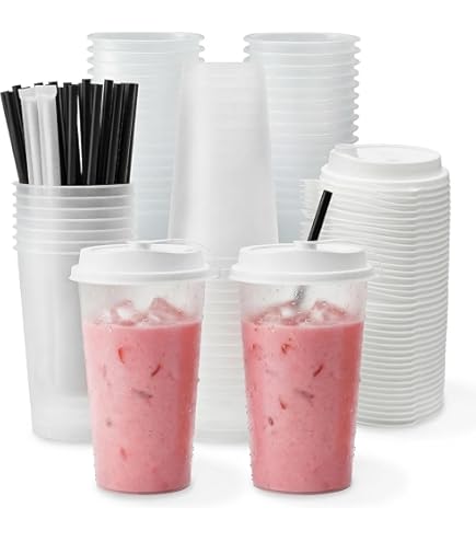 Amazon.com: Restaurantware Visage 9 Ounce Cold Drink Cups 100 Disposable  Party Drinking Cups - Lids Sold Separately Heavy-Duty Clear PET Plastic Cups  For Birthday Parties Or Ceremonies : Home & Kitchen