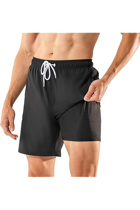 Men Swim Trunks Keevoom Mens Swim Trunks Stretch Compression Liner
