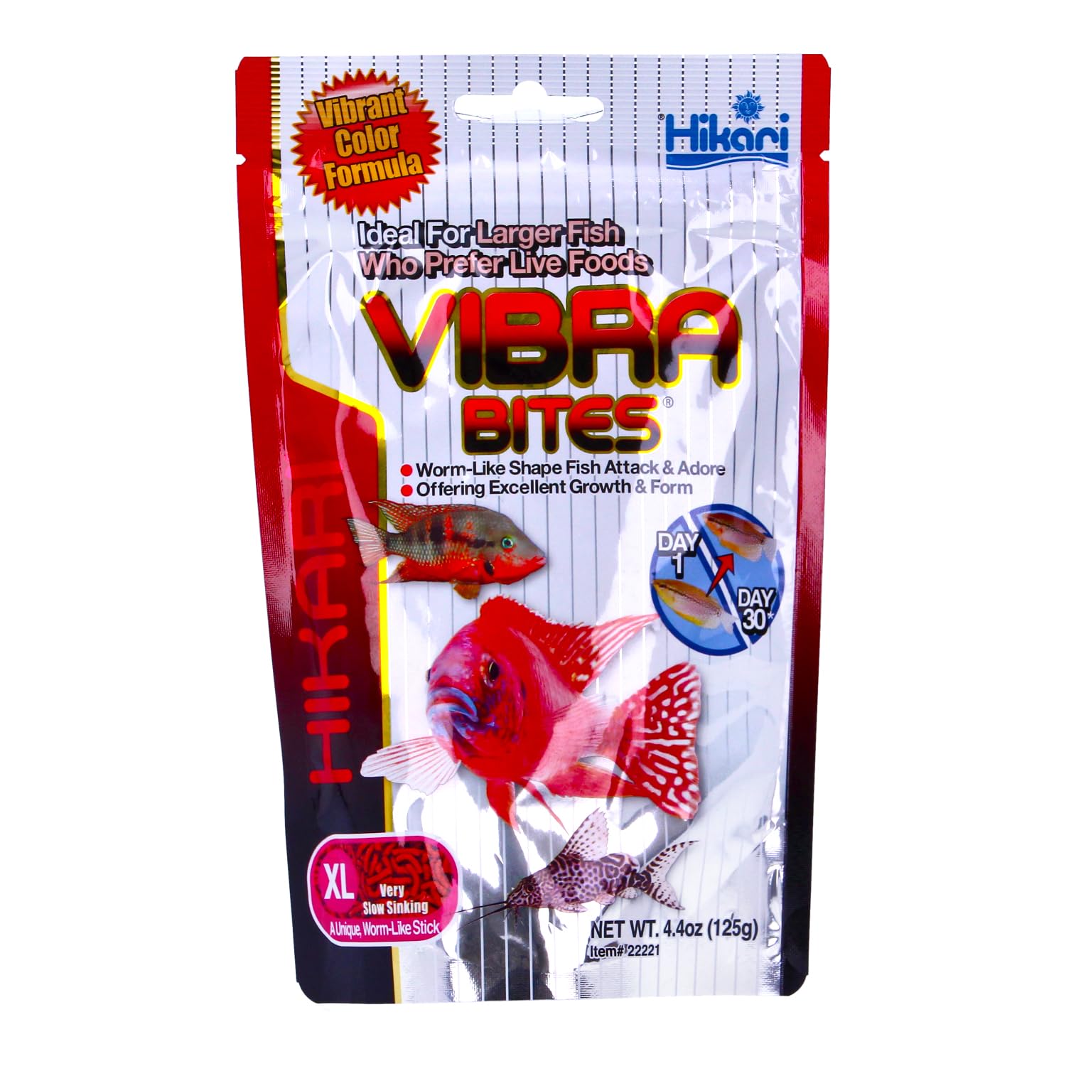 Hikari Vibra Bites XL 125g Colour-Enhancing Sticks for Aquarium Fish