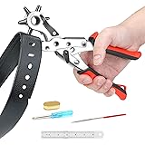 AIRAJ PRO Belt Hole Puncher for Leather,Heavy Duty