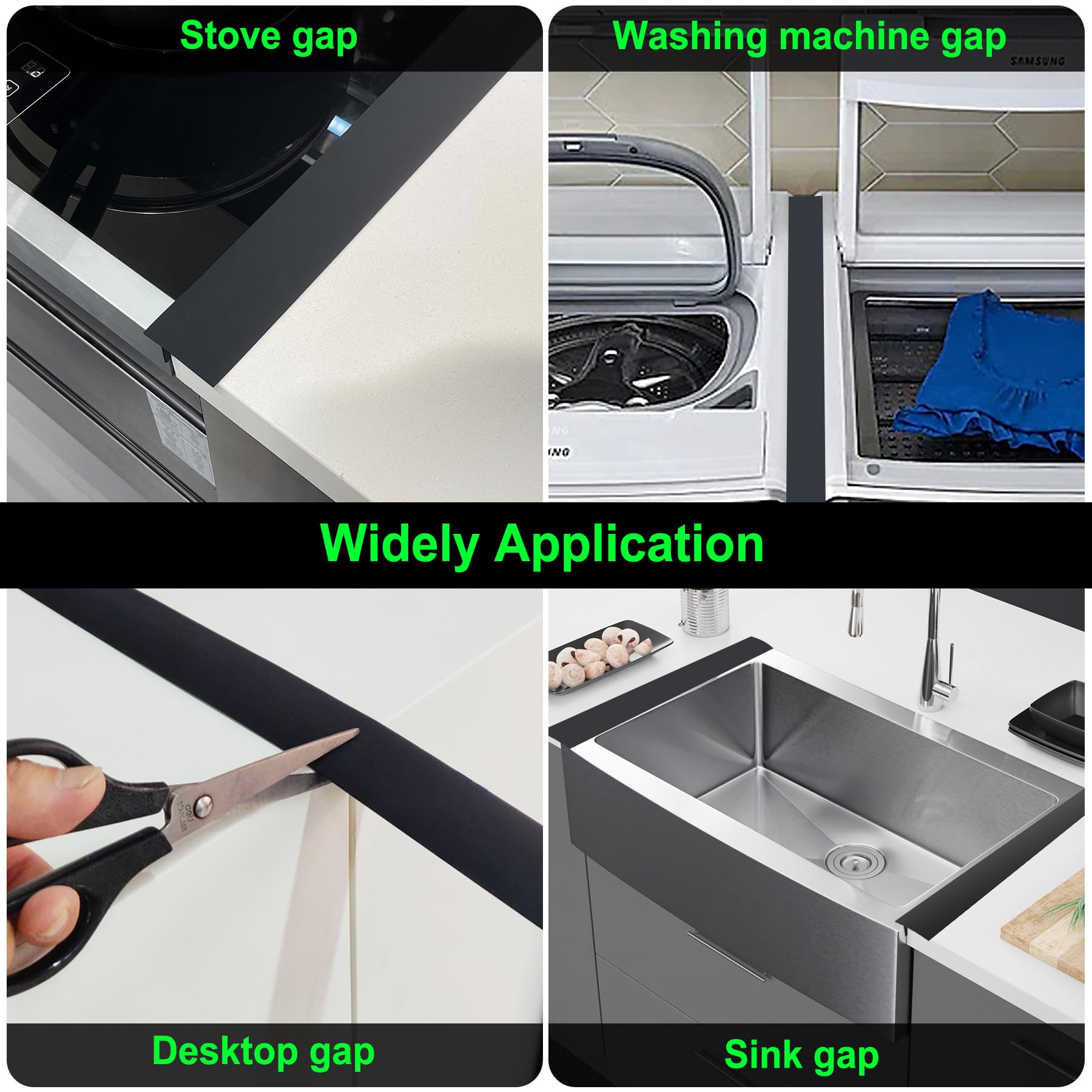 Silicone Stove Counter Gap Cover / Filler by Kindga 25