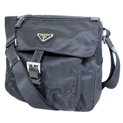 レザー バッグ ショルダー ブラック ナイロン プラダ 【中古】 PRADA
