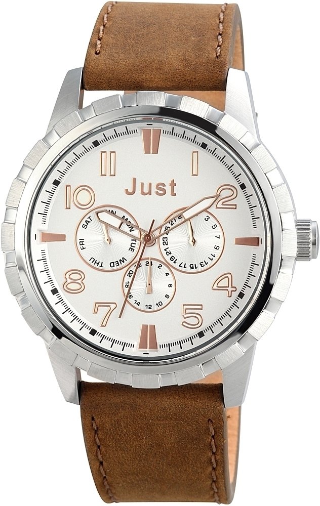 Just Watches Men's Quartz Watch 48-S4997-SL with Leather Strap