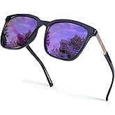 SIPHEW Oversized Square Sunglasses for Women|Lightweight Fashion Sunglasses 100% UV400 Protection|Trendy Mirrored Shade