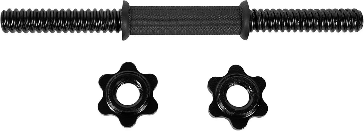 CAP Barbell 14" Threaded Dumbbell Handle with Collars, Black : Sports & Outdoors