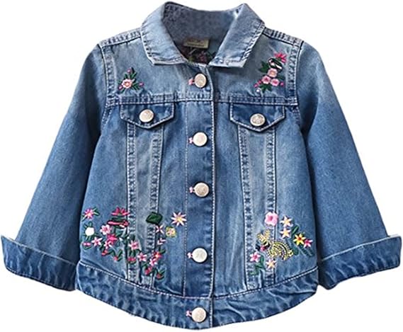 flower girl jean jacket