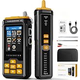 Network Cable Tester with IP Scan Ping Test, Ethernet Cable Tester, RJ45 Wire Tracer &amp; Cable Toner for CAT5 CAT6 CAT7 with PoE Tester, Network Test Tool for VFL, NCV, Length Test and Port Flashing