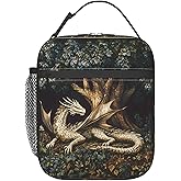 VODRM Dragon Lunch Box for Kids,Cool Insulated Bag for Student,Animal Reusable Thermal Insulation Cooler Tote Bags for School Work Picnic Camping Outdoor Gifts (Dragon and Tree of Life)