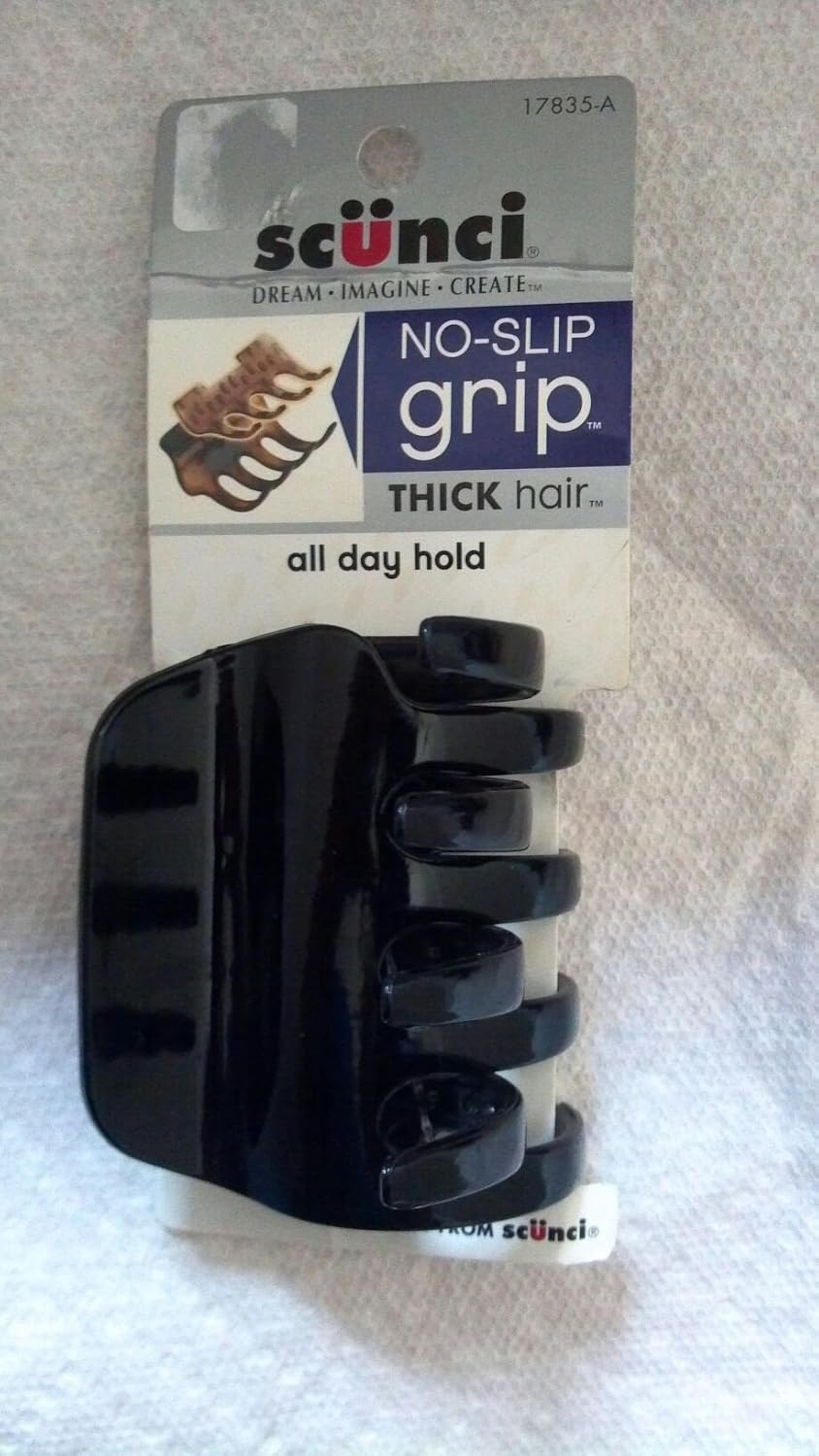 SCUNCI NoSlip Grip Jaw Clip for Thick Hair 1 Clip Amazon.co.uk