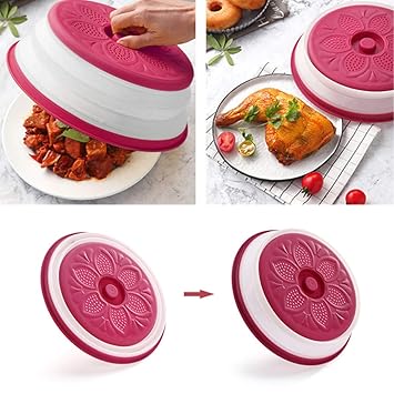 2PCS Tapa Plegable para microondas Juego de 2 Cubiertas de ...
