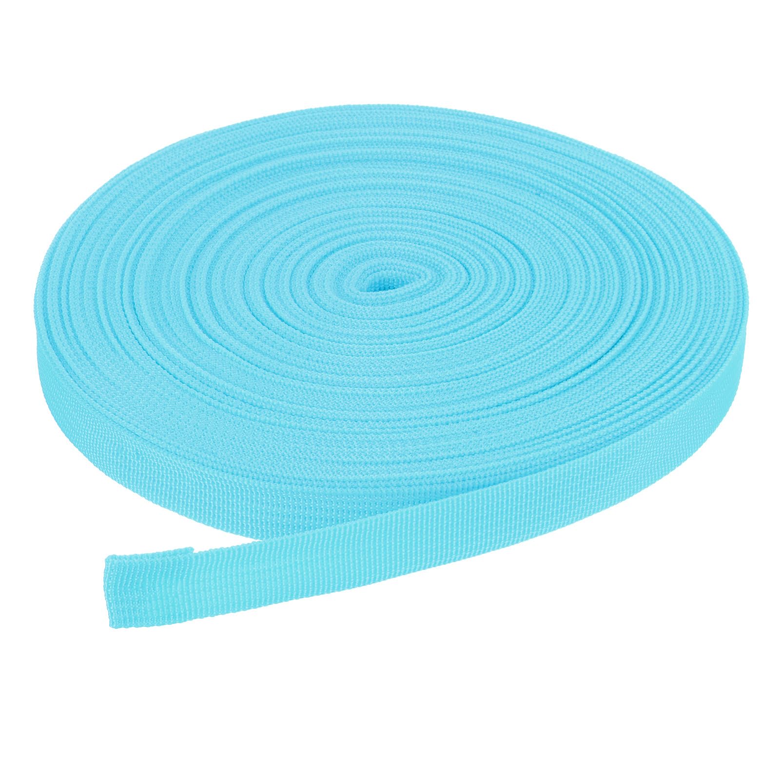 DMiotech 25 Yard x 3/4 inch Width Nylon Webbing Strap Poly Flat Webbing Strapping for DIY Craft Backpack Strapping, Sewing, Outdoor Gear Repair, Light Blue