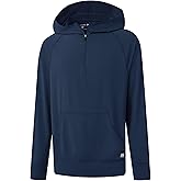 M MAELREG Hoodies For Men Long Sleeve Kangaroo Pocket Lightweight Heather Golf Quarter Zip Mens Sweatshirts Hoodies Pullover