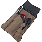 Hide & Drink, Multi-Tool Pocket Pouch, Compact Multipurpose EDC Zippered Bag, Mini Camping Tool Case, Waxed Canvas, Knife Holster, Handmade Slim Organizer