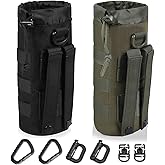 ANJINU Molle Water Bottle Holder, Water Molle Attachments, Molle Water Bottle Pouch, Tactical Backpack Attachment Pouches