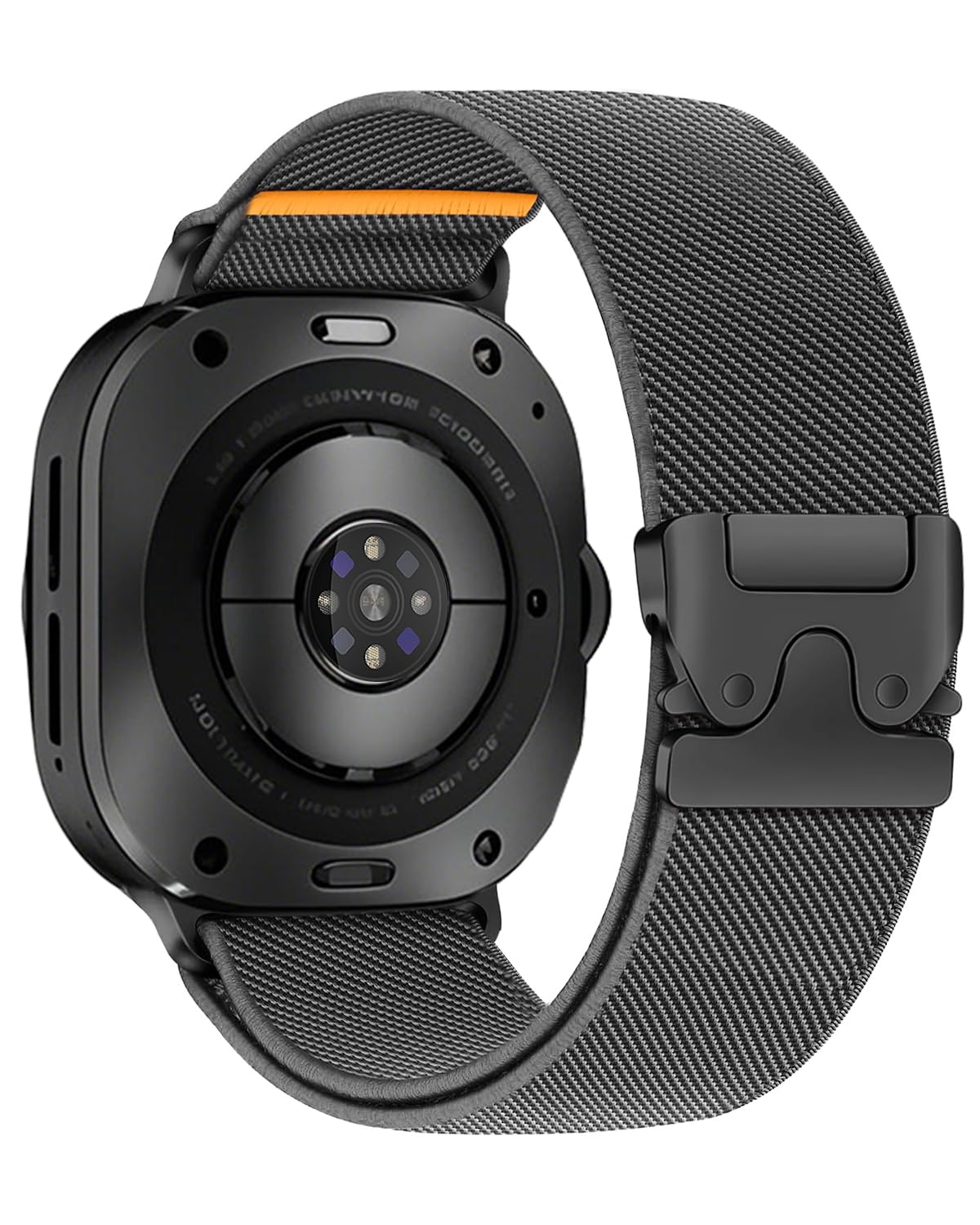 Nylon Bands Compatible with Samsung Galaxy Watch Ultra Bands 47mm Band,Stretchy Sport Strap for Galaxy Watch 7 Ultra Band Men (Dark Grey)