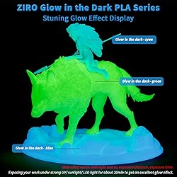 ZIRO Glow in The Dark Filament, PLA Filament