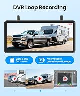 AUTO-VOX Solar Wireless Reversing Camera Kit 7.2” HD Split Screen 1080P view 5