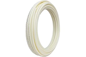 SharkBite 1/2 Inch x 100 Feet White PEX-A, Made in the USA, Flexible Water Pipe Tubing for Plumbing, UA60W100